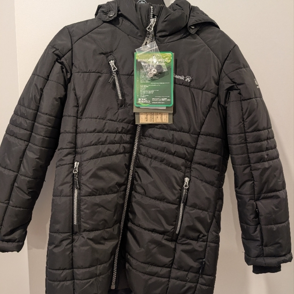 Black Hooded Puffer Jacket